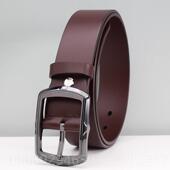 正品 18金天带过敏包退 陶瓷扣防属过敏皮男真0皮头层牛皮腰带非金