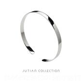 正品 U潮TIAN 冷淡J风925S纯银女手镯ins光面学生素圈简约百搭银饰