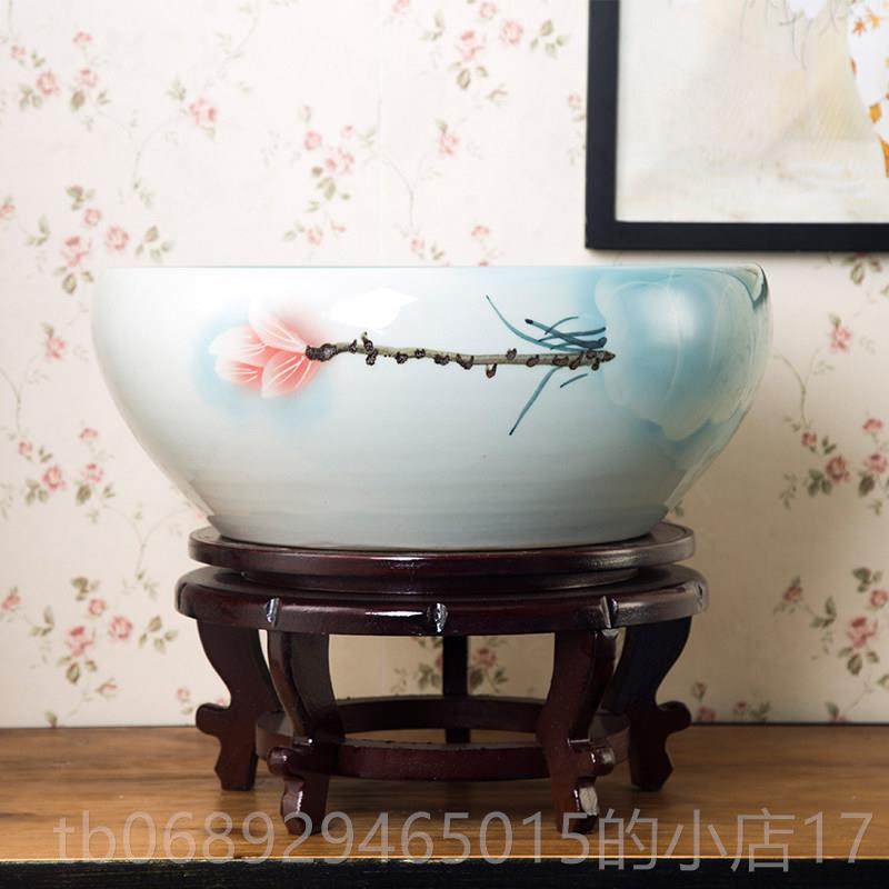 正品德景镇陶瓷青鱼缸大号养乌龟盆手绘碗花养鱼盆睡莲莲缸荷花缸,宠物/宠物食品及用品,桌面缸,淘宝优惠券,粉丝福利购,淘宝优惠卷