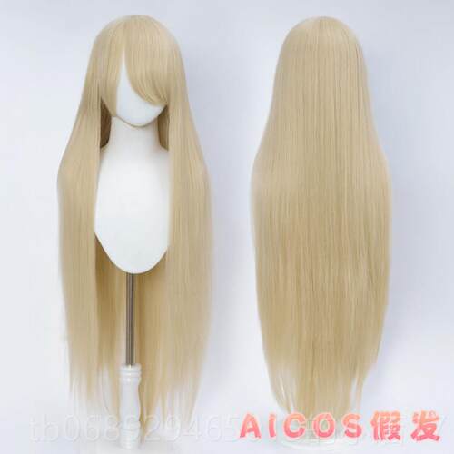 正品AICOS 100C假M长直发万o用女古装动漫长毛娘发造型cs假发毛长
