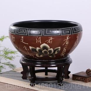 正品景德镇陶瓷缸碗缸莲睡莲盆大号龟缸养鱼盆家用小金鱼乌客鱼厅