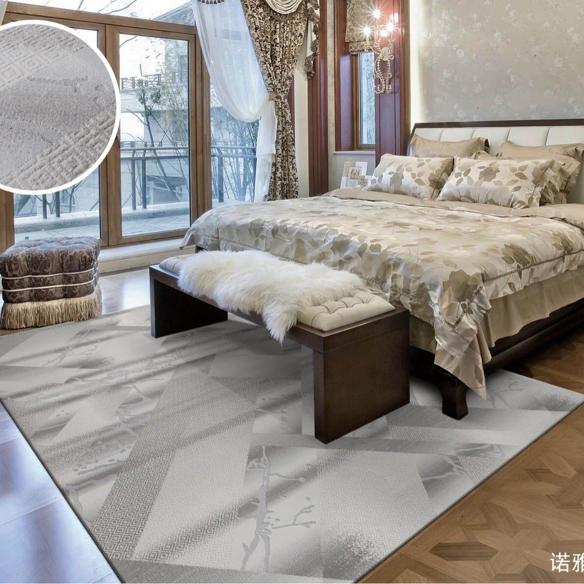 开利诺雅高级现代卧室客厅地毯会议室别墅直播间电竞房酒店床尾毯