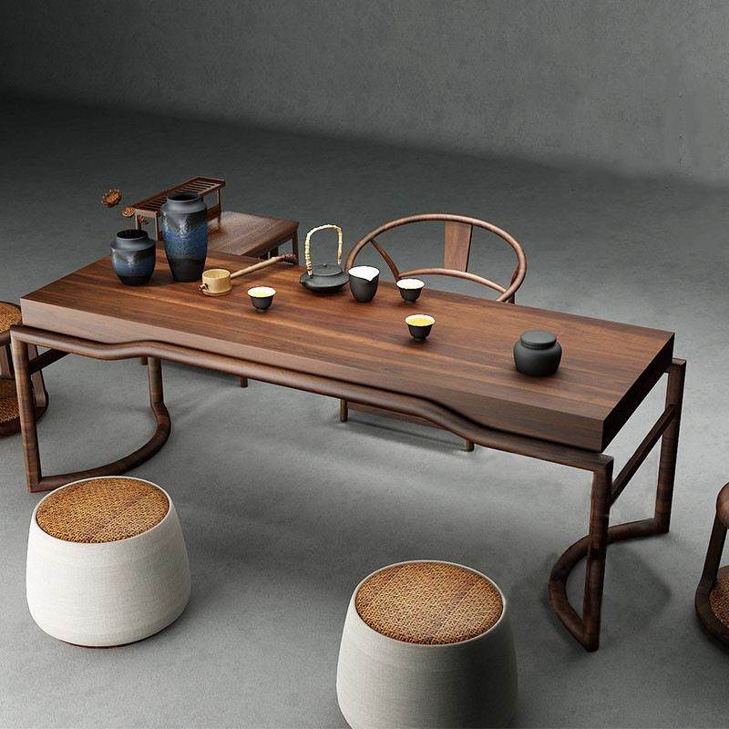 新中式实木茶桌椅组合 家用阳台客厅禅意泡茶台商铺茶室茶几套装