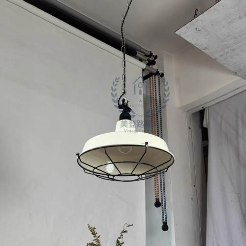 复古工业风火锅店饭店餐厅灯烧烤店咖啡厅彩色墨绿色灯罩锅盖吊灯