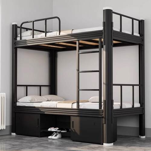 上下铺铁床儿童高低床学生宿舍双层床员工寝室架子床公寓成人铁床