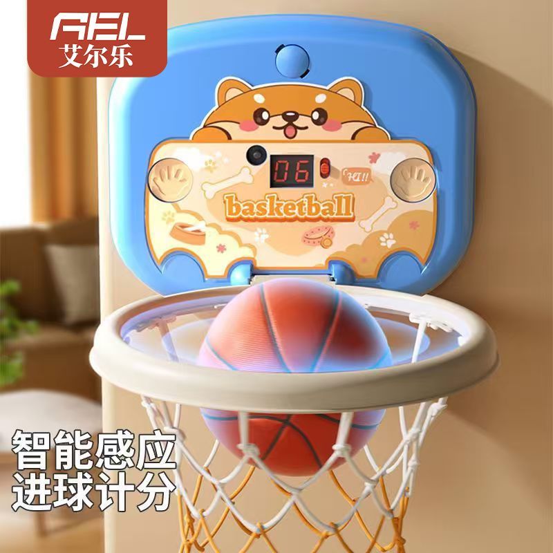 儿童计分免打孔壁挂篮球框玩具