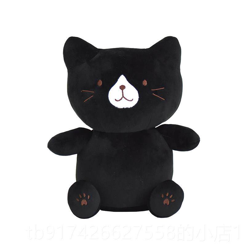 新款日本猫咪抱枕小号式卡通日毛布绒可爱娃娃办公室靠垫生日礼物