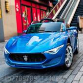 高档玛莎拉蒂童儿电动孩车四轮汽车遥童控摇摆宝宝玩具车男女小充