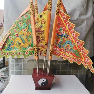 道五色龙旗令旗五色旗五龙旗五方旗五营旗台湾版五龙旗道家用品