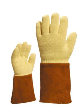 代尔塔203008耐250度 防切割手套防护手套牛皮袖口抗撕裂