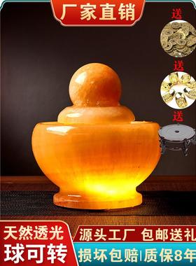 石材假山透光客厅装饰转动球开业圆球流水水球喷泉家居家居装饰流