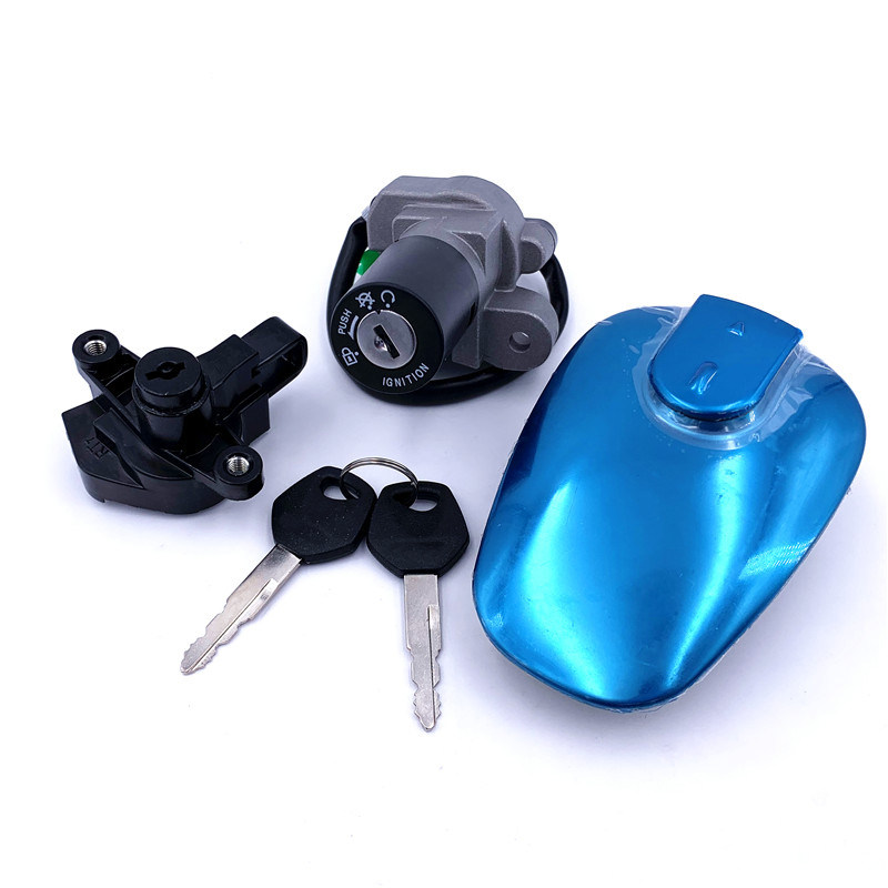 适用铃木摩托车锁具锐爽EN125-2A/2E/2F套锁全车锁电门锁油箱盖锁