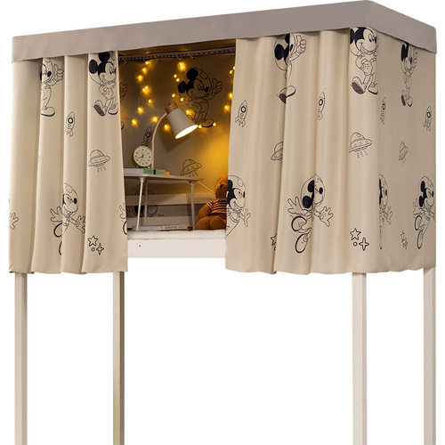 强遮光床帘宿舍上铺窗帘学生女寝室下铺帘子男卡通围帘挡布隔断帘