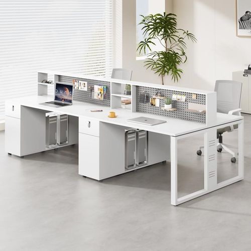 办公桌员工位职员桌椅组合简约现代面对面2四4人位办公室家具套装