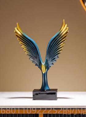 正品大视鸿展翅摆件桌轻奢创意客厅卧室公办室房间面电酒柜家居装