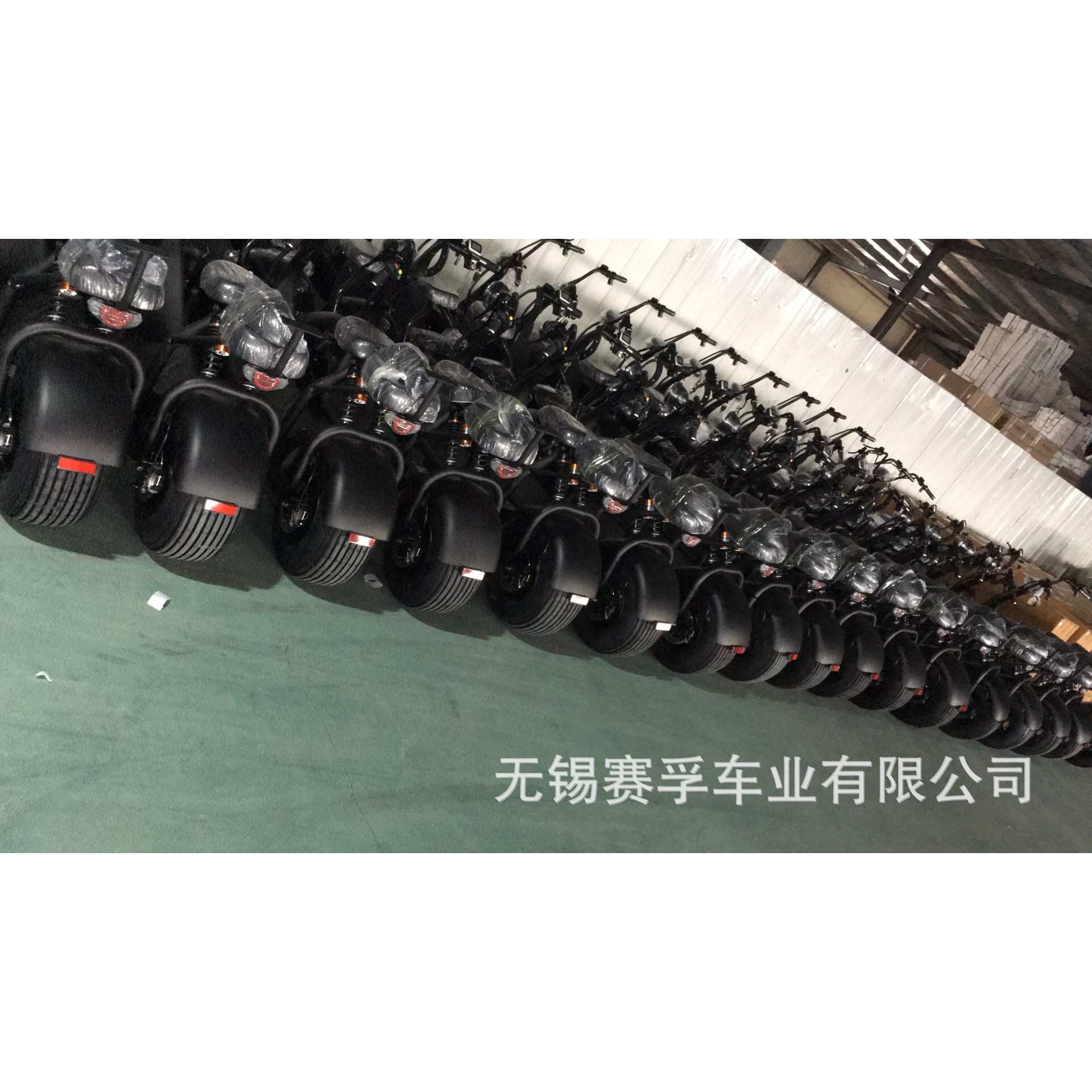 无锡工厂SF哈雷车电动自行车双人电动车成人代步车宽胎电瓶车