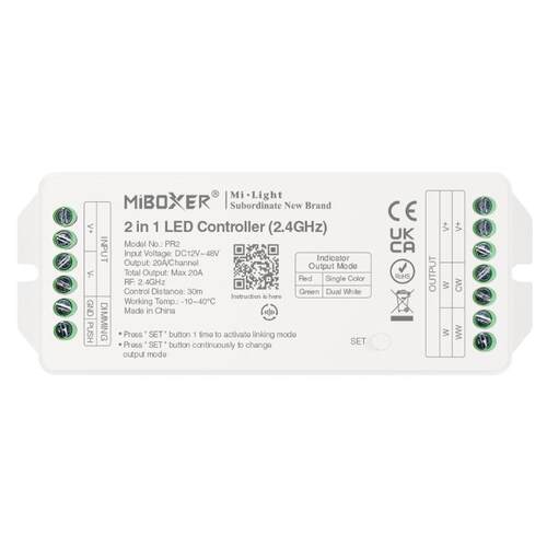 MiBoxer PR2 二合一单色 双色温2.4G控制器 20A