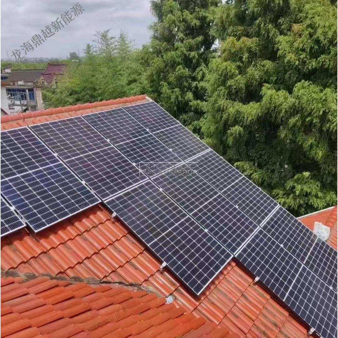 太阳能发电并网15KW家用光伏板全套 英利单晶450W太阳能发电组件