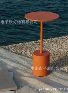 现代简约充电触摸装饰橙色台灯学习护眼卧室床头摆件餐厅氛围灯