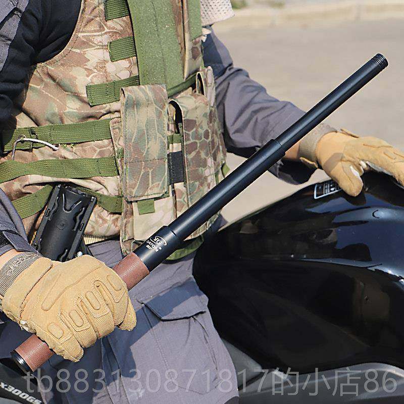 正品皮机手柄防身武器用品合法机械伸缩甩棍车携载便重机轻甩牛辊