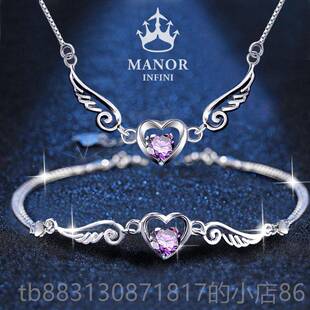 正品纯银夫妇手炼女精手给炼子2025新的可访问的豪华利基致的学生