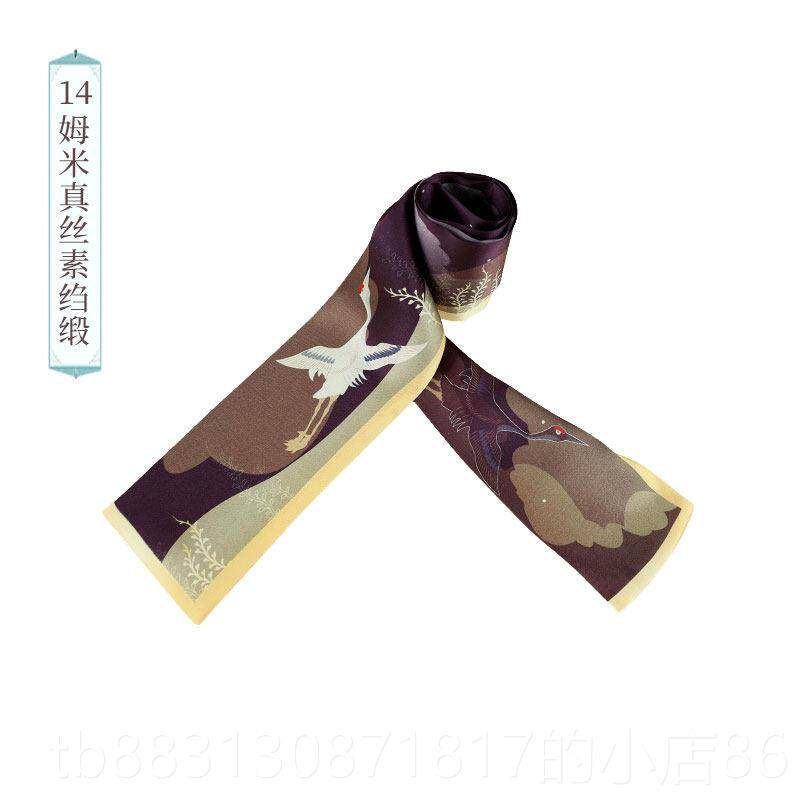 正品西历馆史博物化文创意修长丝巾发带束带飘带作为陕女孩的生日