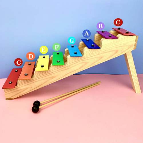 正品阶梯8音琴 儿楼梯琴敲 奥 尔夫音乐教具铝琴板琴 木琴童玩具