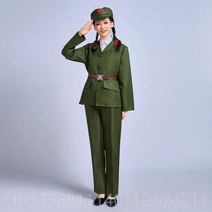 高档65式军华套装军色老式干部老服演出服芳同款舞蹈服兵聚会表演