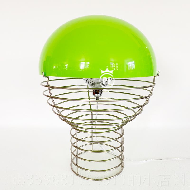 高档现灯货北欧欧verpan台灯 摄影装饰灯复ins古少女 卧室台灯床