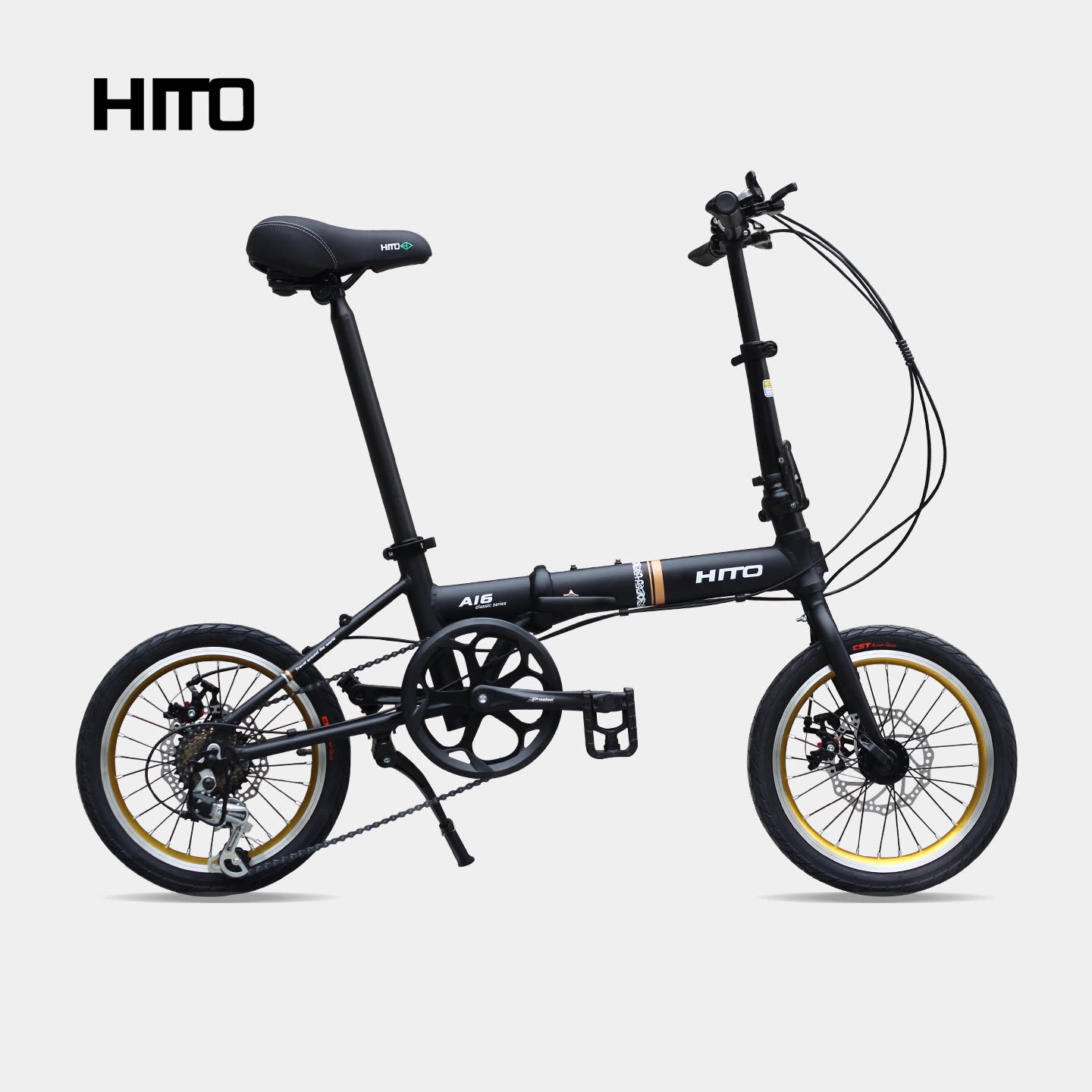 HITOA16碟刹7速折叠自行车