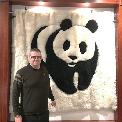 新西兰正品雪驼毯驼羊皮垫幼驼羊毛毯2米*2米大熊猫定制包邮包税