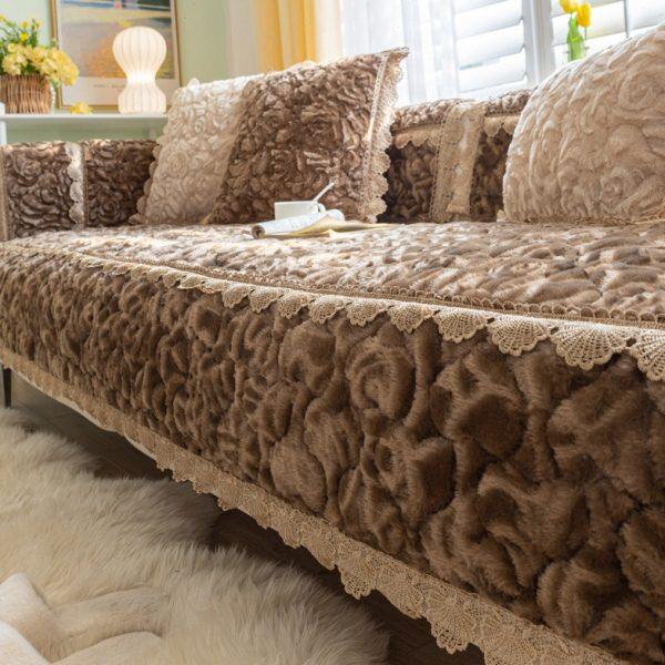 玫瑰绒冬季加厚高档沙发垫皮防滑现代简约套罩全包坐垫盖布巾四季,居家布艺,沙发垫,淘宝优惠券,粉丝福利购,淘宝优惠卷