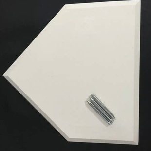 棒垒球用专业级加厚橡胶本垒板 投手板 单色垒包三组（配钢钉组）