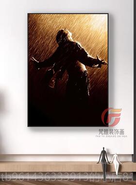 新款肖申克的救赎装饰画客厅卧床室头室挂经典励志电影安迪卧画海