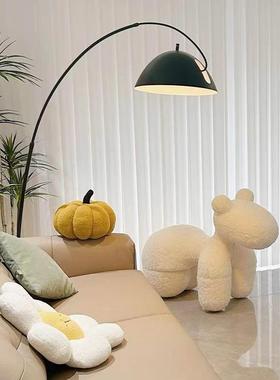 #网红小马椅意厅子客儿童凳子创羊羔毛定型棉动用物AYF造型座椅家