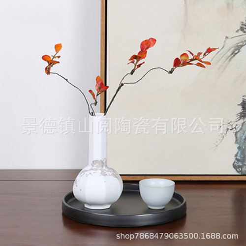 新中式小花瓶茶室摆件样板房茶室软装饰品卧室玄关茶室博古架家居