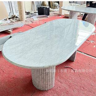 天然大理石师餐桌现代简桌约设计餐异64001型桌别墅餐子桌设计师