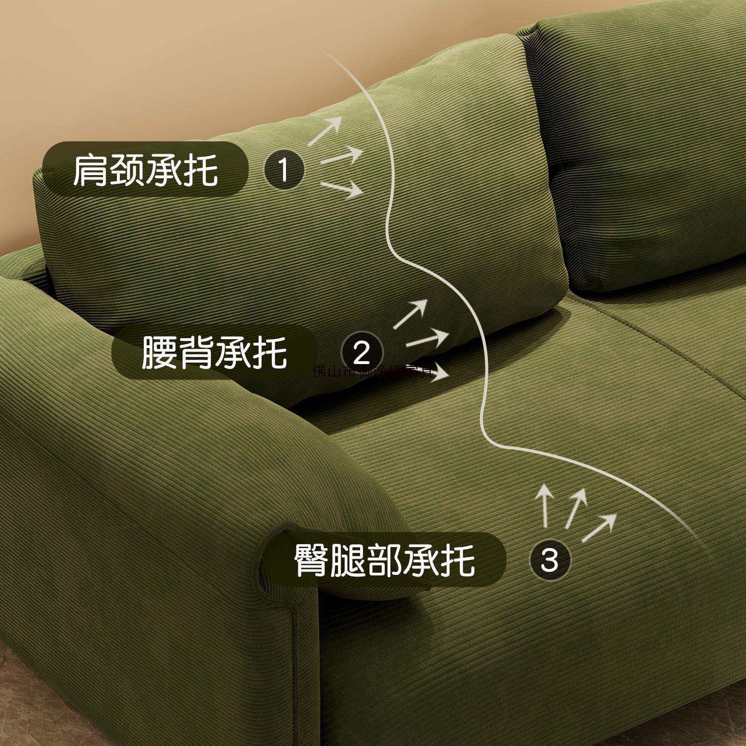 沙发出租房屋卧室服装店简公厅网红双见详情人寓三人布艺客小户型