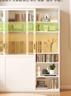 琛誉钢制门CMP书柜防尘推拉门展示柜办公室童书架璃门落移地儿玻