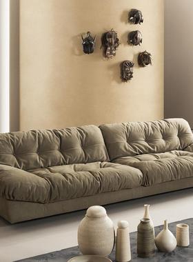 意发式直极简羽绒云人朵OFC沙发客厅现代轻奢科技布艺沙三四位排