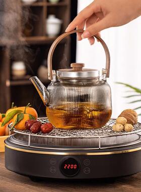 围炉煮耐茶室内家用套装热CA2216M-璃煮烤茶壶全套茶炉插电电玻陶