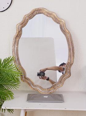 可加o印log欧式化优雅妆p02镜子实浴木化妆镜装饰镜室镜