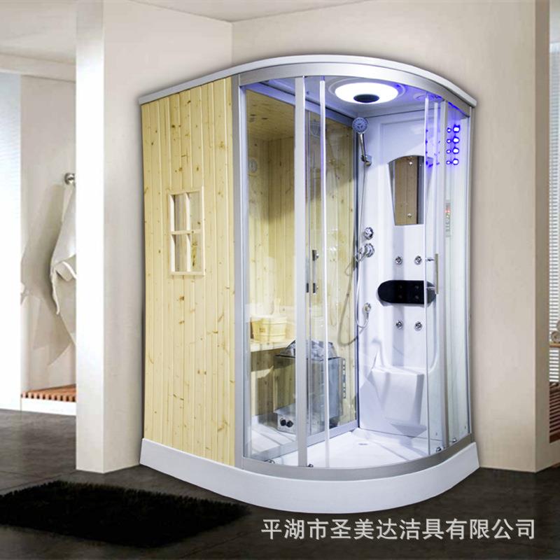家厂家新款蒸464桑拿整体淋浴房卫生间隔断玻汗璃蒸用汽干蒸洗澡