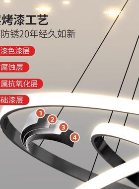 客厅吊灯现代简823约大气202中3年新款网红轻奢饭餐卧室厅厅灯山