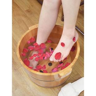 家摩洗904脚木质脚盆泡脚桶实木足浴保温香杉按木泡洗脚木桶用木