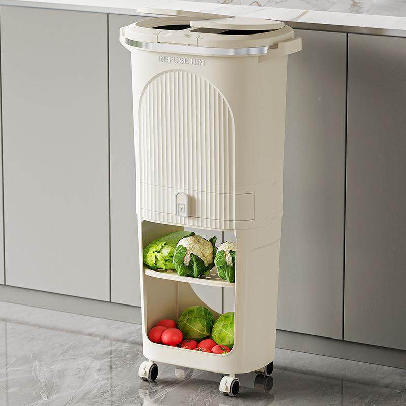房垃圾桶7070-707厨家离用号大双层2025新款大容量日式干湿分置物,家庭/个人清洁工具,垃圾桶,淘宝优惠券,粉丝福利购,淘宝优惠卷