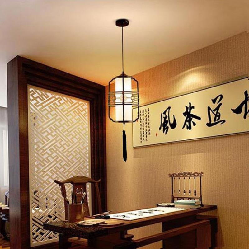 新中式小吊灯过古道仿古头吧台灯餐单708厅阳台廊灯具复玄走关灯