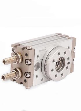 -旋转气缸MSQ缓B10A摆动气缸MSQ-20R3A50R70A0配MSQ70冲器SMC型现