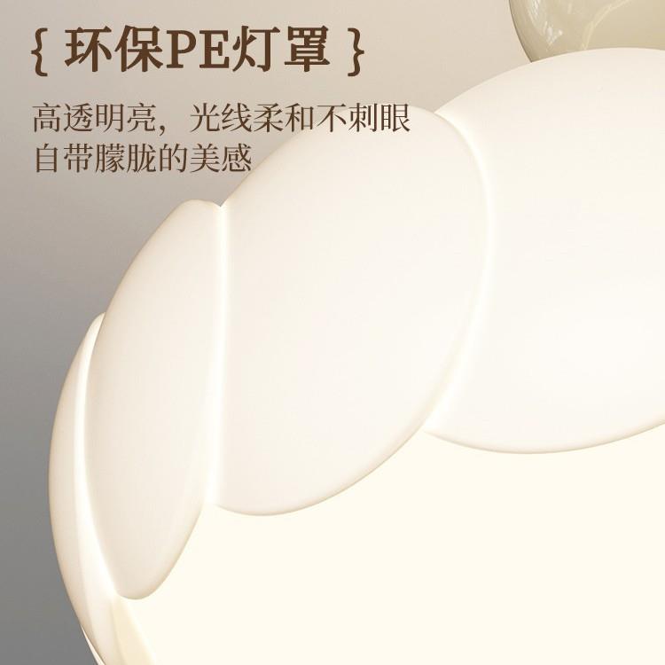 奶油风中古卧室复灯法式古全光主谱卧吸顶灯儿童房566房间护眼书