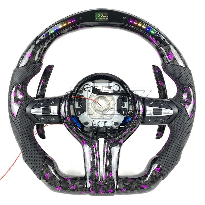 适用于宝马1243567系X1X3X4X5X6F10 F30丁字裤M3M5M6碳纤维方向盘